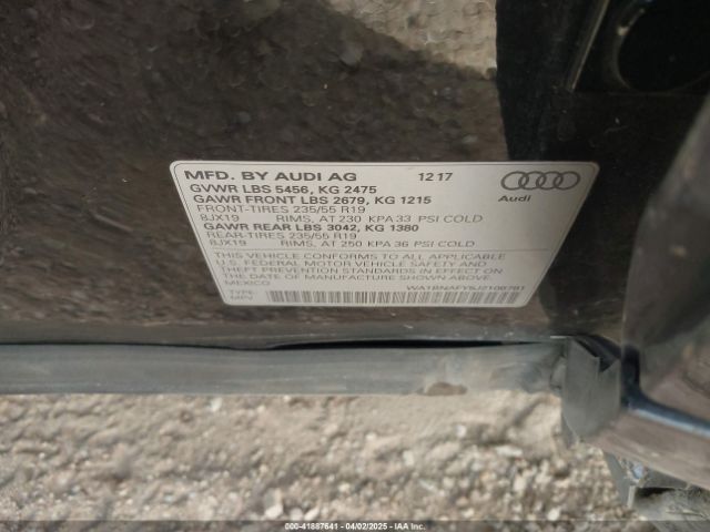 2018 AUDI Q5 WA1BNAFY5J2106781 Photo 8