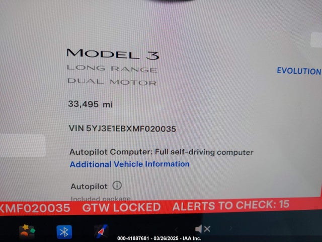 2021 TESLA MODEL 3 5YJ3E1EBXMF020035 Photo 6