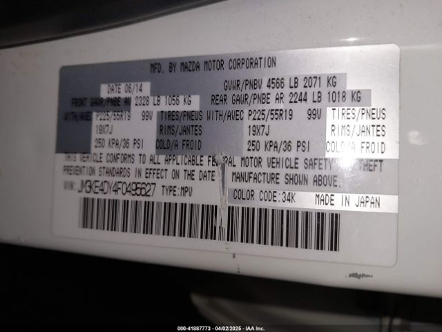 JM3KE4DY4F0495627 Mazda Cx-5 Grand Touring