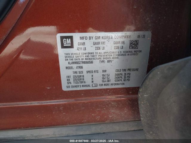 KL4MMBS27MB060586 Buick Encore Gx Fwd Preferred