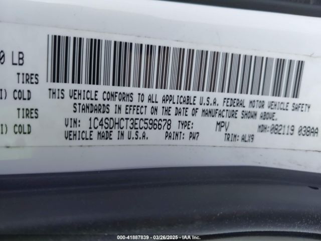 1C4SDHCT3EC596678 Dodge Durango R/t