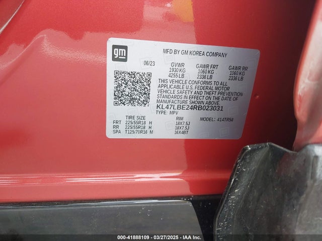 KL47LBE24RB023031 Buick lih