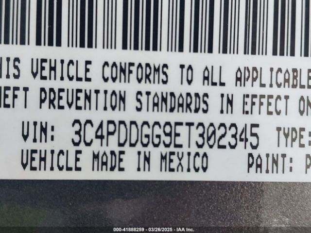 3C4PDDGG9ET302345 Dodge Journey Crossroad