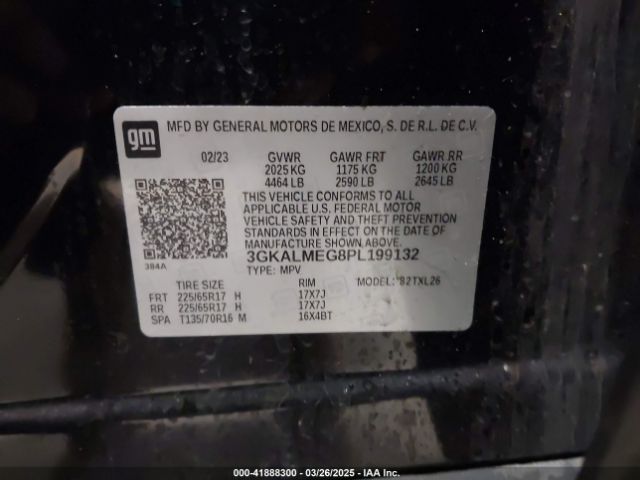 3GKALMEG8PL199132 GMC Terrain Fwd Sle
