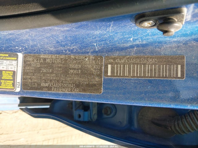 KIA 2014 2014 KNAFX5A82E5163845 Image 9