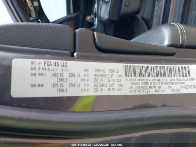 1C4RJEBG2HC935770 Jeep Grand Cherokee Limited 4x2