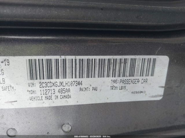 2C3CDXGJXLH107344 Dodge Charger Scat Pack Rwd