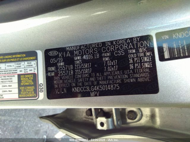 2019 KIA NIRO EV KNDCC3LG4K5014875 Photo 8