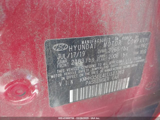 KMHH35LE4LU121363 Hyundai ELANTRA GT