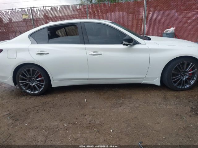JN1FV7DP4MM850758 Infiniti Q50 Red Sport 400