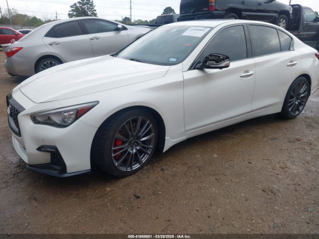 JN1FV7DP4MM850758 Infiniti Q50 Red Sport 400