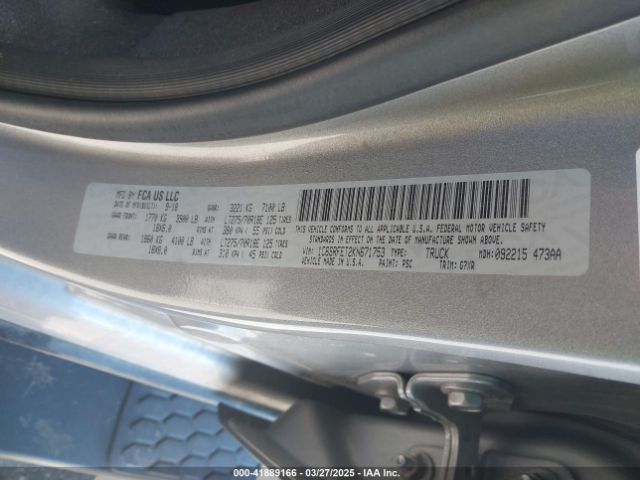 1C6SRFET2KN671753 RAM 1500 Rebel  4x4 6'4 Box