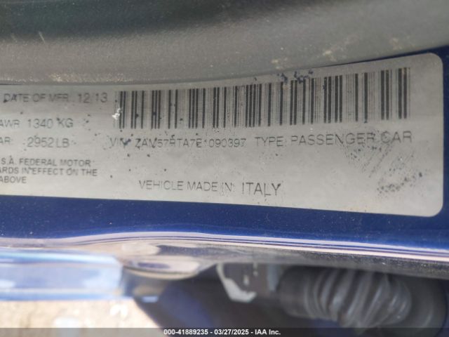 ZAM57RTA7E1090397 Maserati Ghibli S Q4