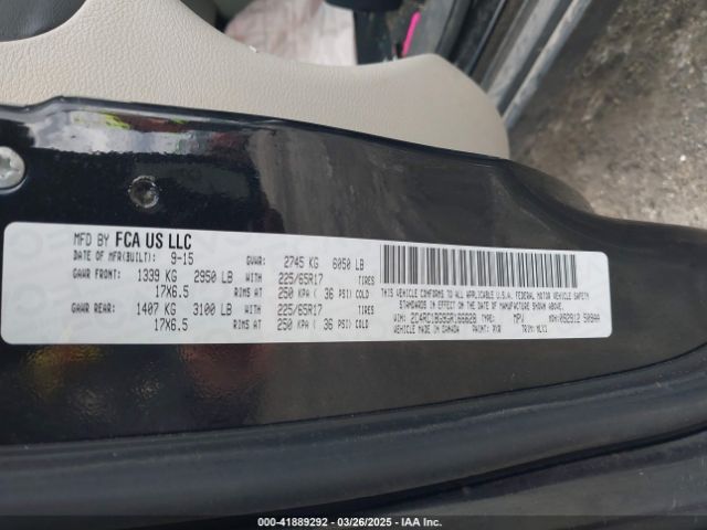 2C4RC1BG9GR166628 Chrysler Town & Country Touring