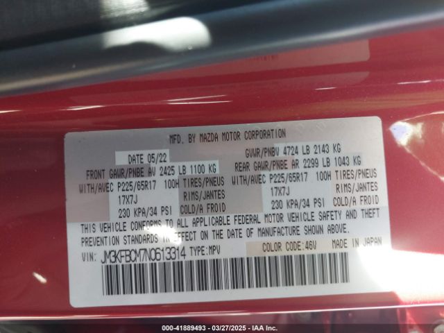 2022 MAZDA CX-5 JM3KFBCM7N0613314 Photo 8