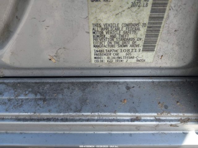 1N4BL3AP7HC108113 Nissan Altima 3.5 Sr