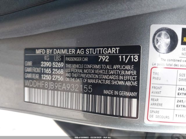 WDDHF8JB9EA932155 Mercedes-Benz E 350 4matic