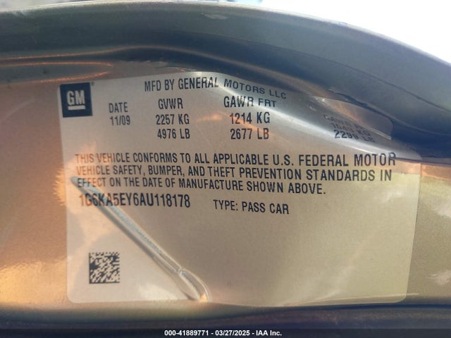 2010 CADILLAC DTS 1G6KA5EY6AU118178 Photo 8