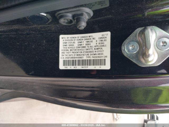 2HGFC4B06HH306621 Honda Civic Lx-p