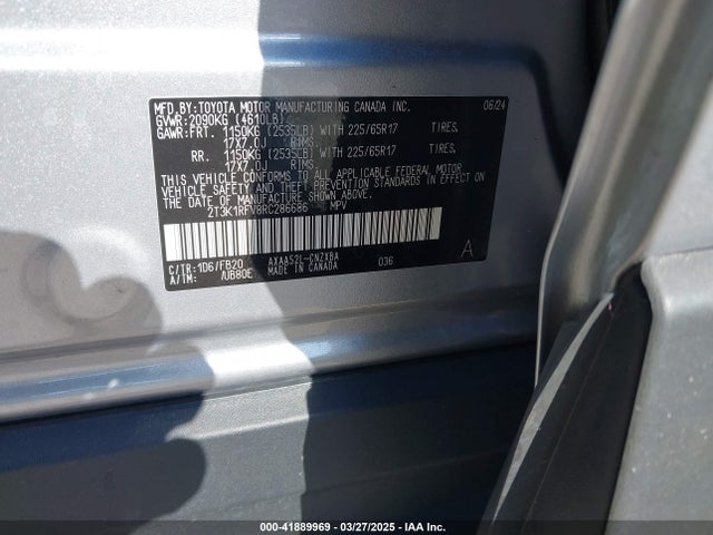 2T3K1RFV8RC286686 Toyota RAV4 LE