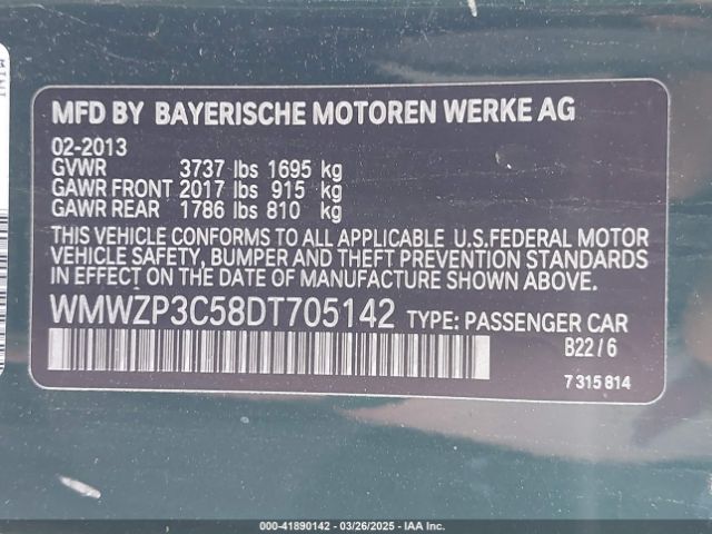 2013 MINI CONVERTIBLE WMWZP3C58DT705142 Photo 8