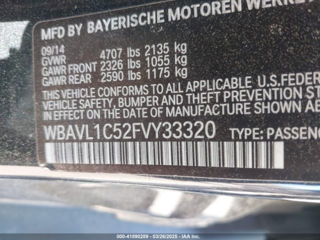 WBAVL1C52FVY33320 BMW X1 Xdrive28i
