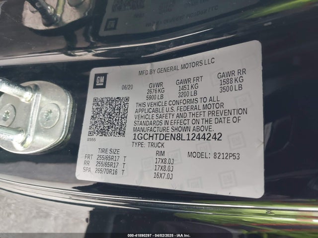 1GCHTDEN8L1244242 Chevrolet Colorado 4wd  Long Box Z71