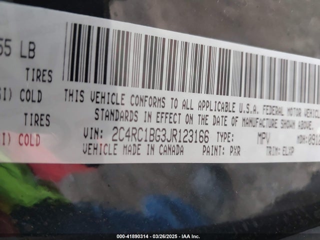 Chrysler Pacifica Touring L 2018 2C4RC1BG3JR123166 Image 9