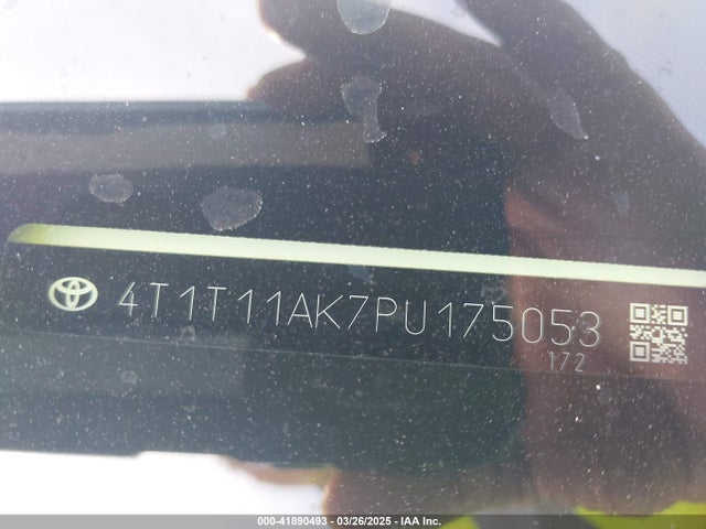 4T1T11AK7PU175053 Toyota CAMRY SE