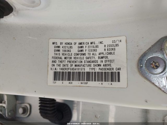 1HGCR2F5XEA191575 Honda Accord Sport