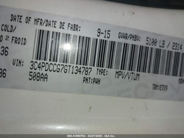 3C4PDCCG7GT134787 Dodge Journey Sxt/limited