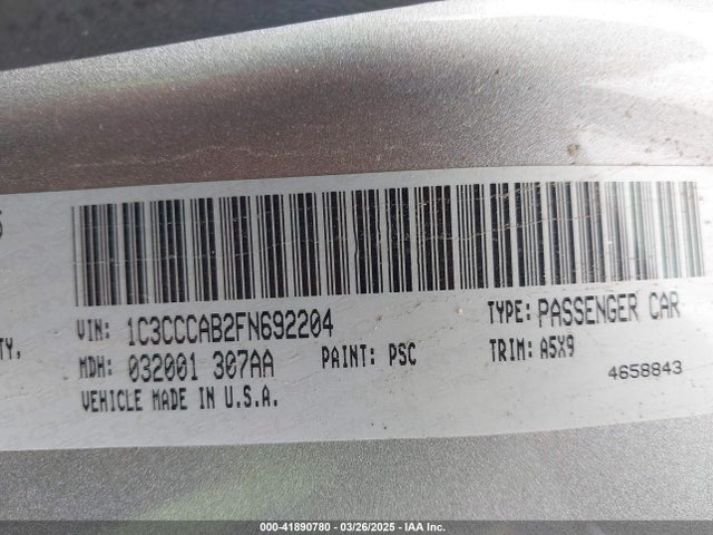 1C3CCCAB2FN692204 Chrysler 200 Limited