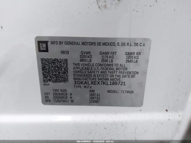 3GKALXEX7KL189721 GMC Terrain Denali