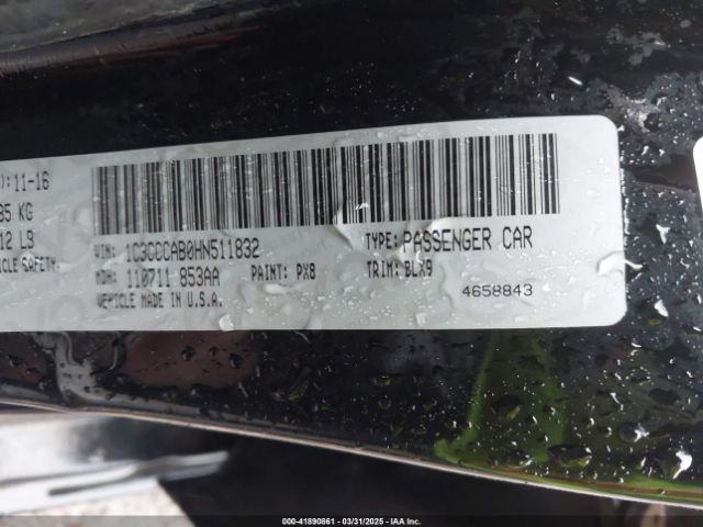 2017 CHRYSLER 200 1C3CCCAB0HN511832 Photo 8