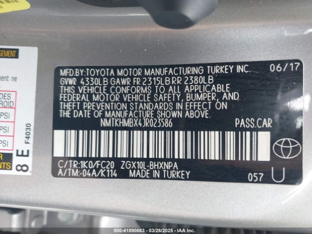 NMTKHMBX4JR023586 Toyota C-HR XLE