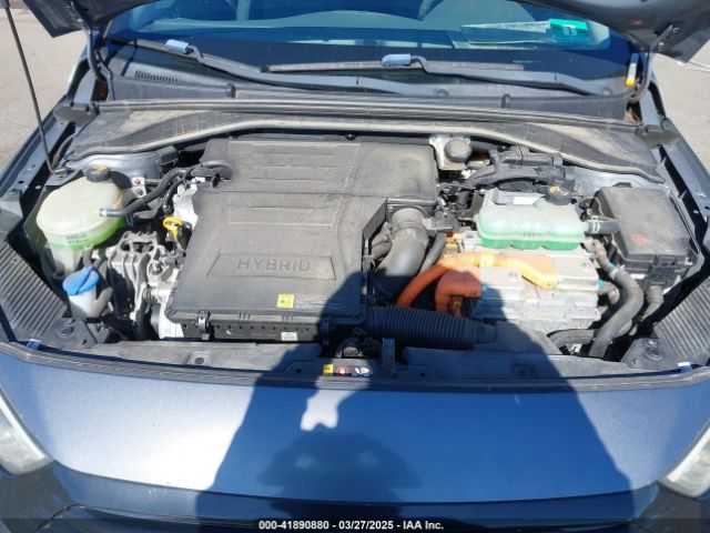KMHC65LC7JU065772 Hyundai Ioniq Hybrid Blue