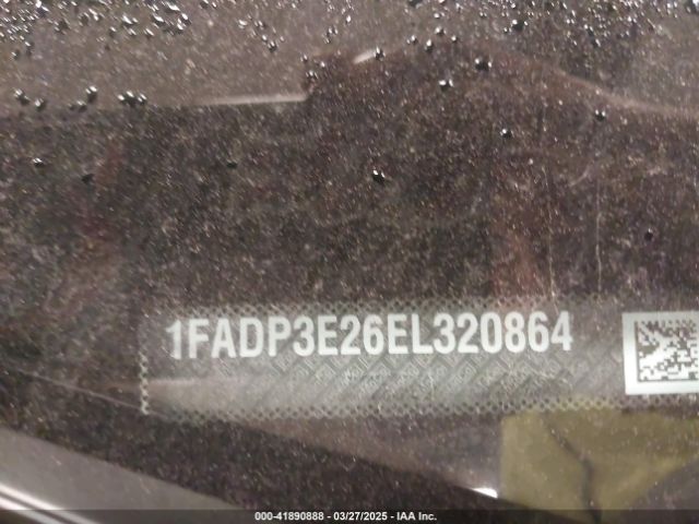 1FADP3E26EL320864 Ford FOCUS S
