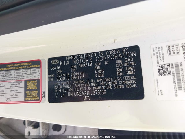 KNDJN2A21G7379139 KIA Soul
