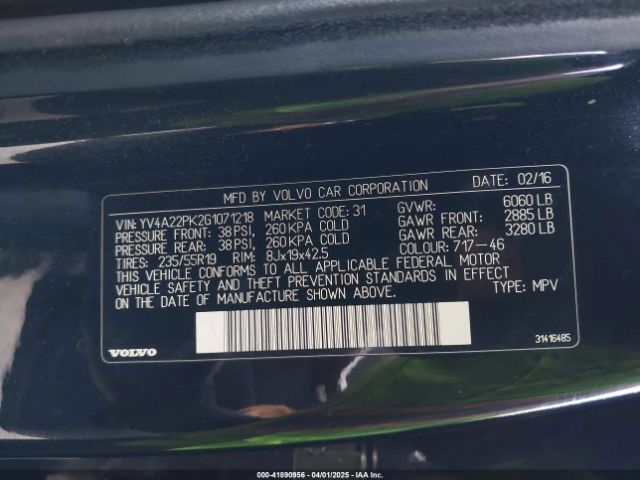 2016 VOLVO XC90 YV4A22PK2G1071218 Photo 8