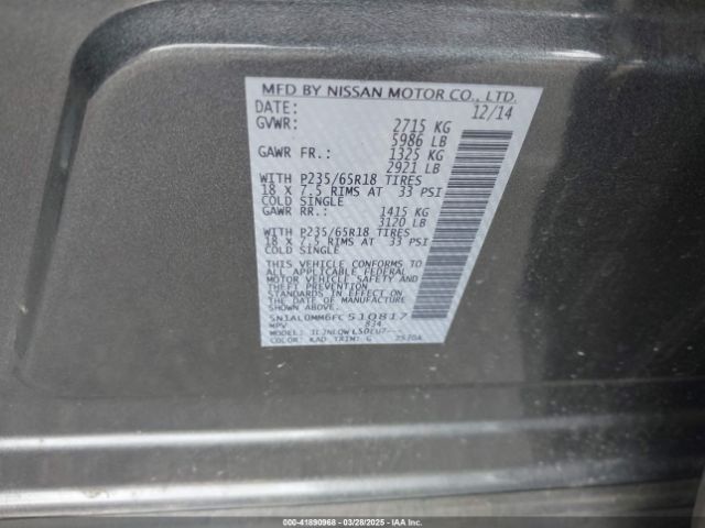 5N1AL0MM6FC510817 Infiniti QX60