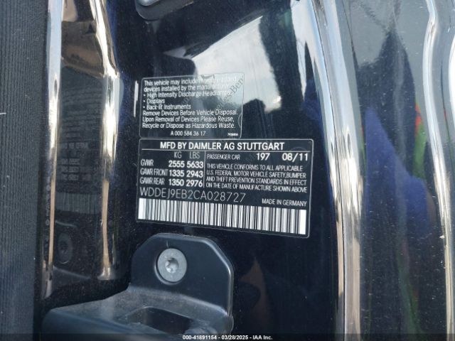 2012 MERCEDES-BENZ CL 550 WDDEJ9EB2CA028727 Photo 8