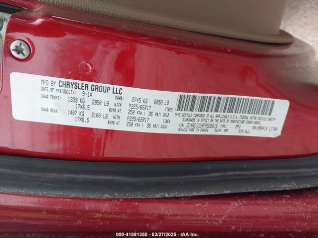 2C4RC1CGXFR526616 Chrysler Town & Country Touring-l