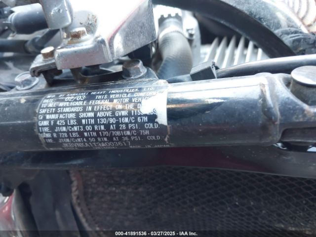 2003 KAWASAKI VN1600 JKBVNKA113A003617 Photo 9