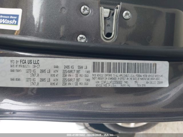 1C4PJLLX7JD556922 Jeep Cherokee Latitude Plus Fwd