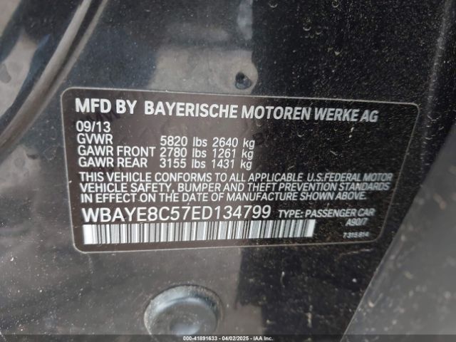 WBAYE8C57ED134799 BMW ALPINA B7