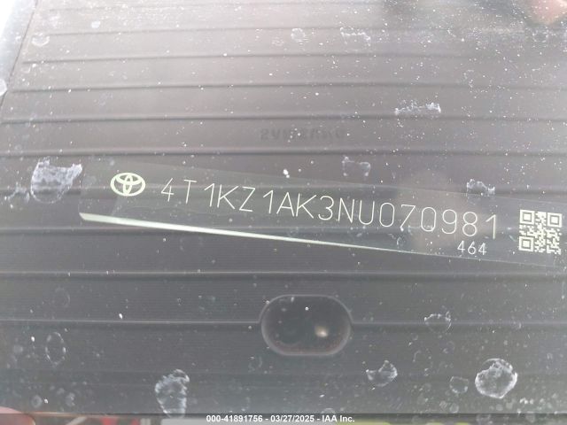 2022 TOYOTA CAMRY 4T1KZ1AK3NU070981 Photo 8