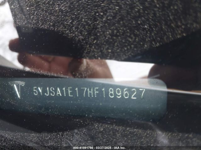 5YJSA1E17HF189627 Tesla Model S 60/75