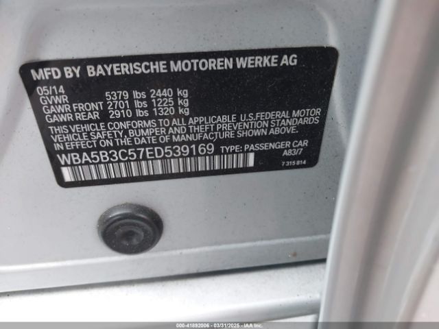 WBA5B3C57ED539169 BMW 535i Xdrive