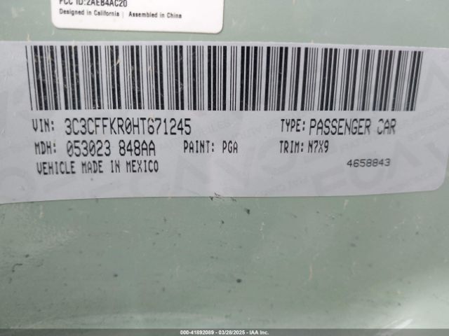 3C3CFFKR0HT671245 Fiat 500 POP
