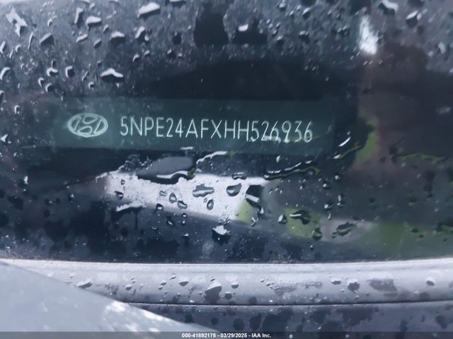 5NPE24AFXHH526936 Hyundai SONATA SE